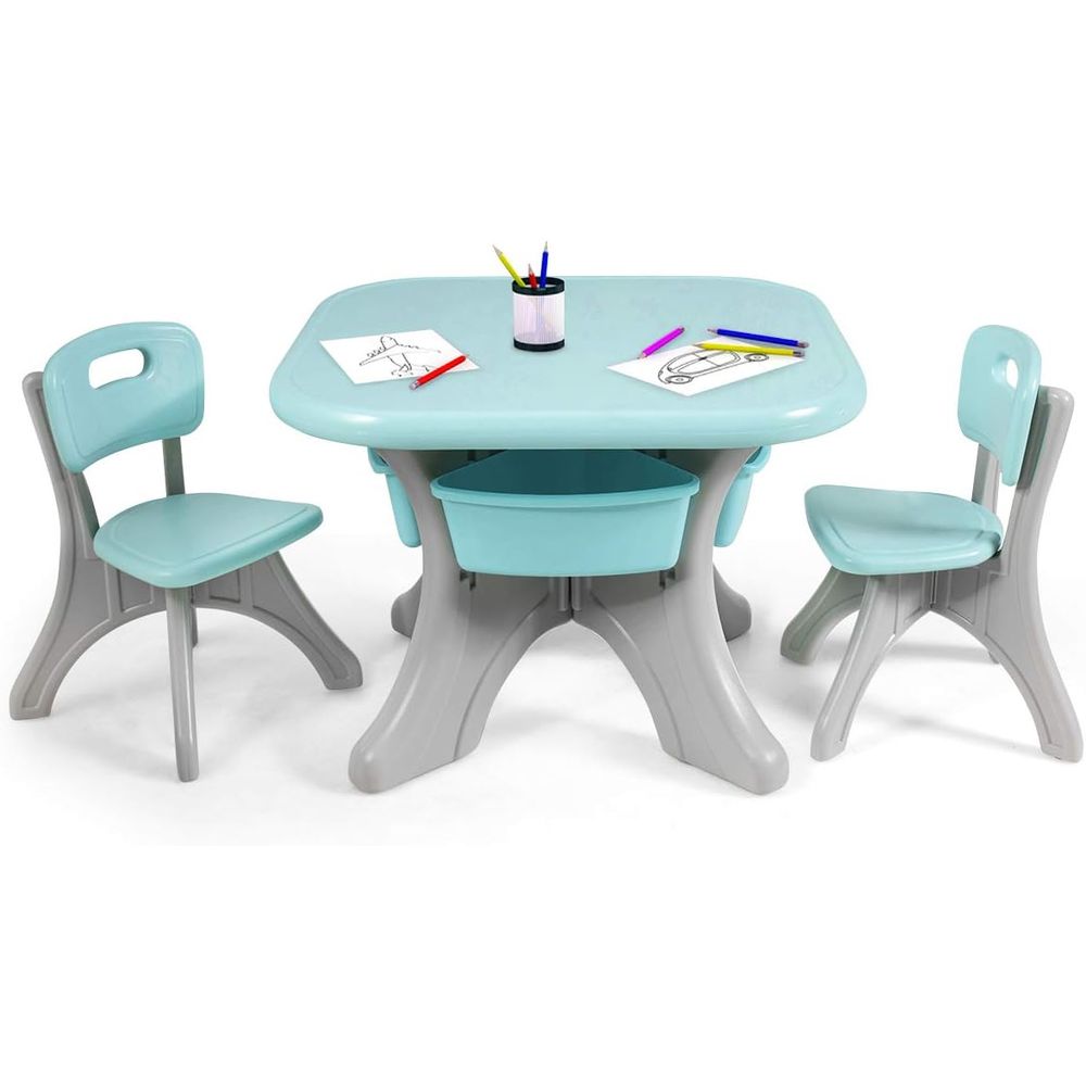 Kids Table and Chairs, 3 PCS A - огляд і ціна Kids Outdoor Activity Table