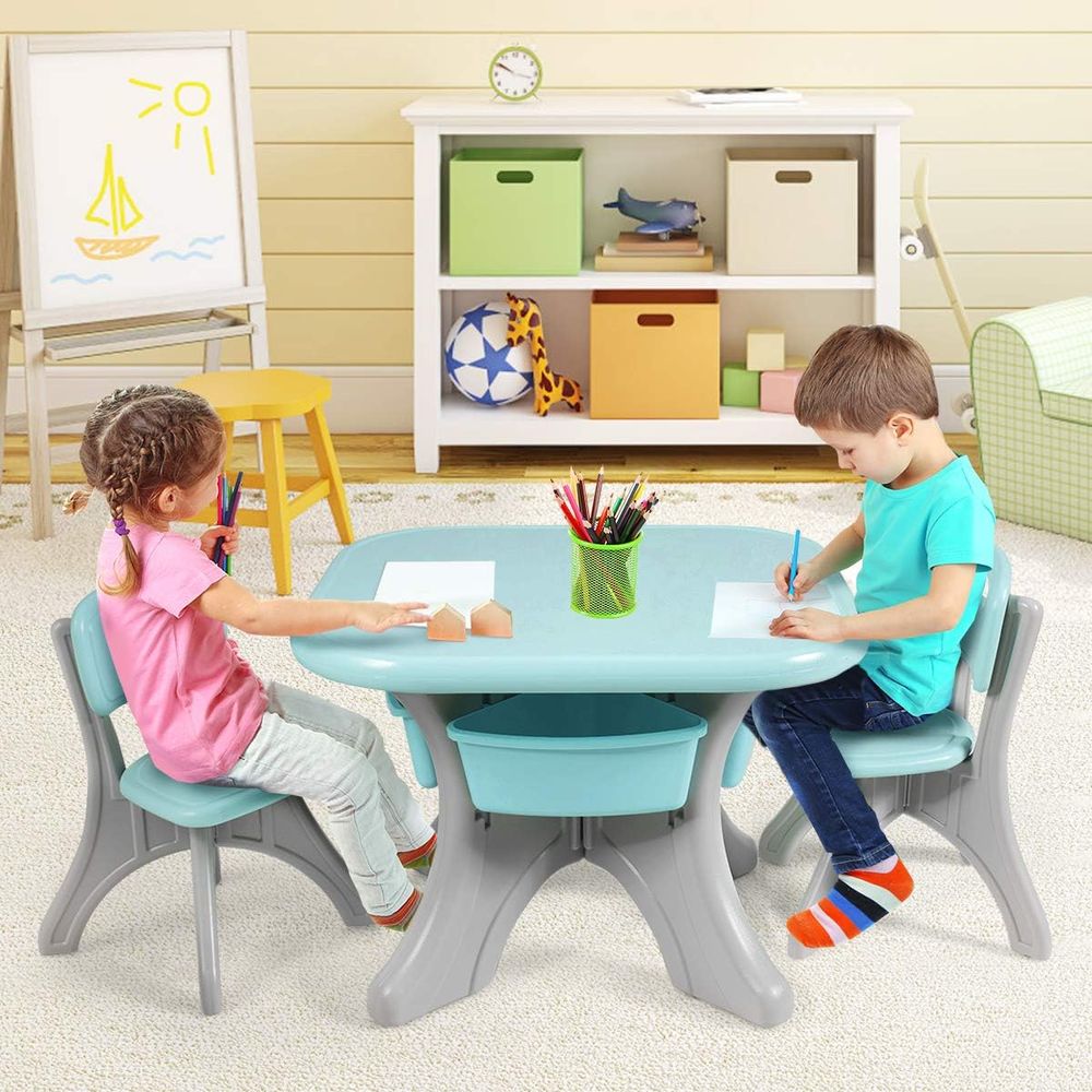 Kids Table and Chairs, 3 PCS A - огляд і ціна Kids Outdoor Activity Table