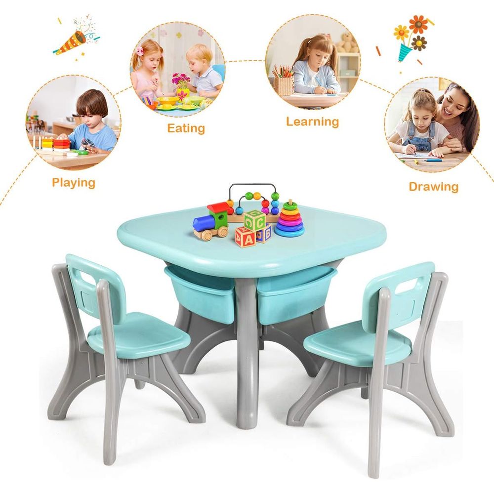 Kids Table and Chairs, 3 PCS A - огляд і ціна Kids Outdoor Activity Table