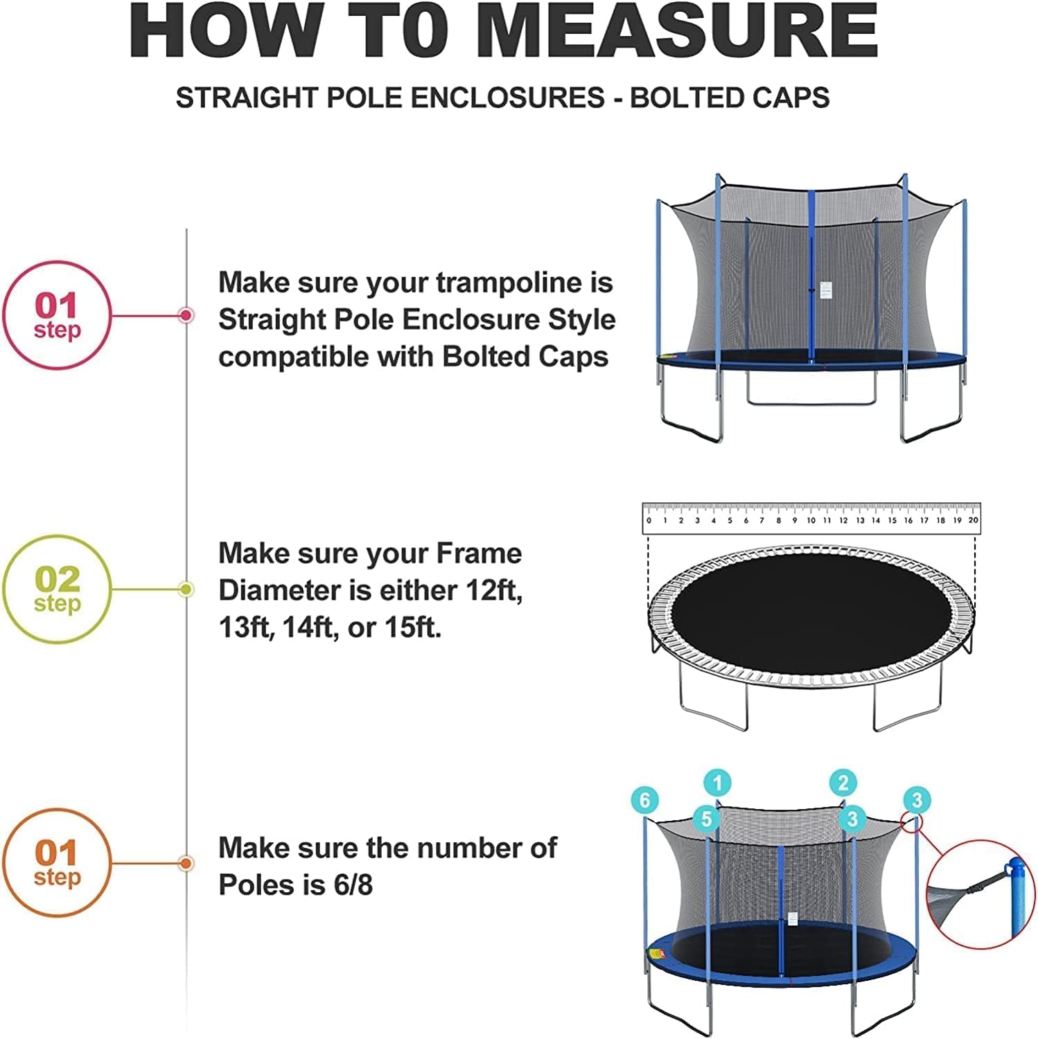Trampoline safe net  6FT/8FT/1 - огляд і ціна Kids Indoor Outdoor Trampoline