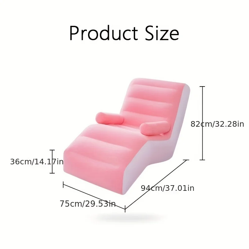 Inflatable Lazy Sofa Flocking  - огляд і ціна Kids Outdoor Lounge Furniture